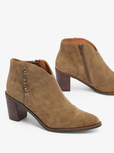 Bottines à Talon Natax En Cuir Mam'zelle Marron accessoires CSIRI54 vue secondaire 3