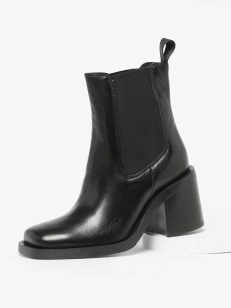 Chelsea Boots à Talon En Cuir Mjus Noir accessoires T77204 vue secondaire 1