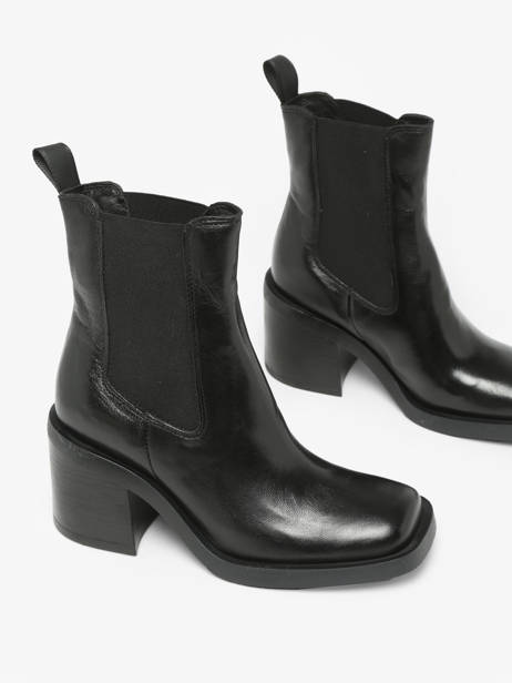 Chelsea Boots à Talon En Cuir Mjus Noir accessoires T77204 vue secondaire 3