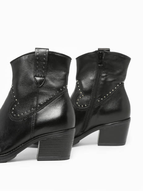 Boots à Talon En Cuir Mjus Noir accessoires T82203 vue secondaire 1