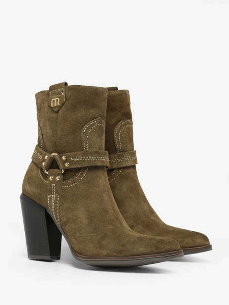 Santiags à Talon En Cuir Mjus Vert accessoires T76202 vue secondaire 4
