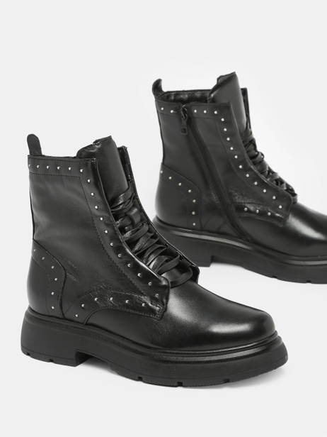 Bottines En Cuir Mjus Noir accessoires T79205 vue secondaire 3