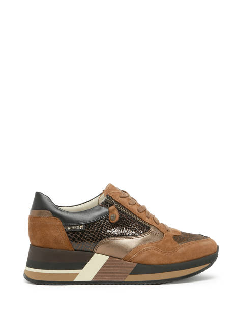 Sneakers Olimpia En Cuir Mephisto Marron accessoires P5143558