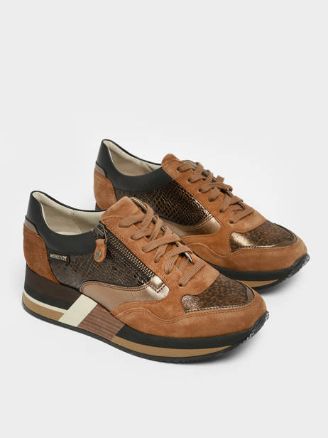 Sneakers Olimpia En Cuir Mephisto Marron accessoires P5143558 vue secondaire 3