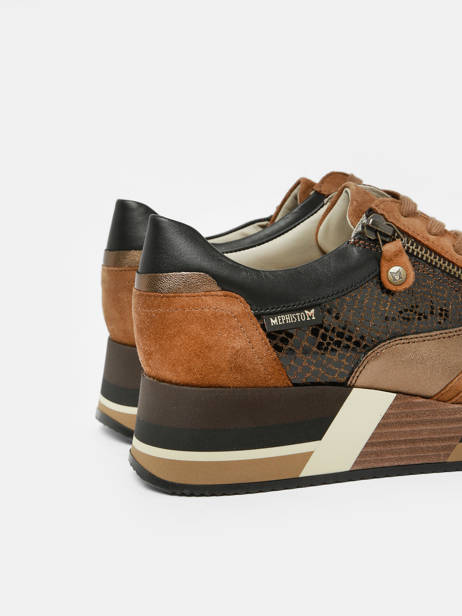 Sneakers Olimpia En Cuir Mephisto Marron accessoires P5143558 vue secondaire 4