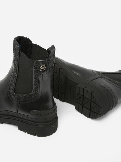 Chelsea Boots En Cuir Tommy hilfiger Beige accessoires 7655BDS vue secondaire 1