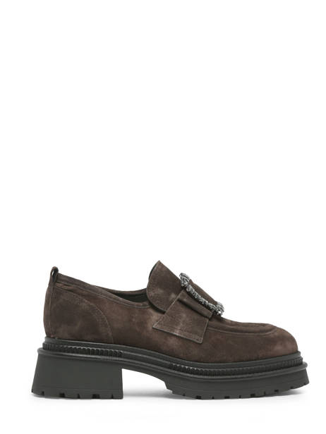 Mocassins En Cuir Alpe Marron accessoires 27261134