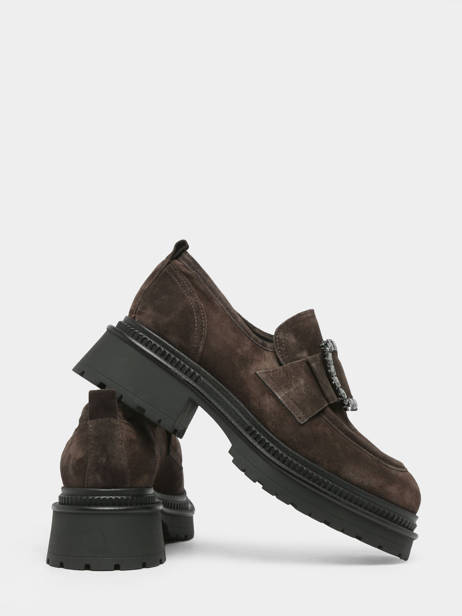 Mocassins En Cuir Alpe Marron accessoires 27261134 vue secondaire 4