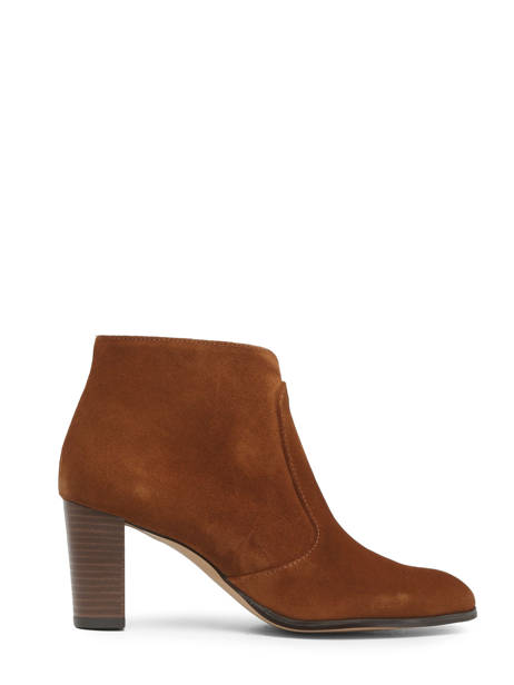 Boots à Talon En Cuir Arroba Marron accessoires 1129TP