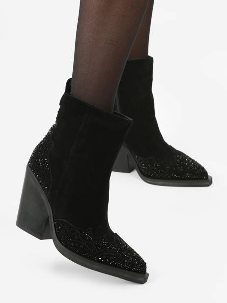 Santiags En Cuir Alma en pena Noir accessoires I23438 vue secondaire 2