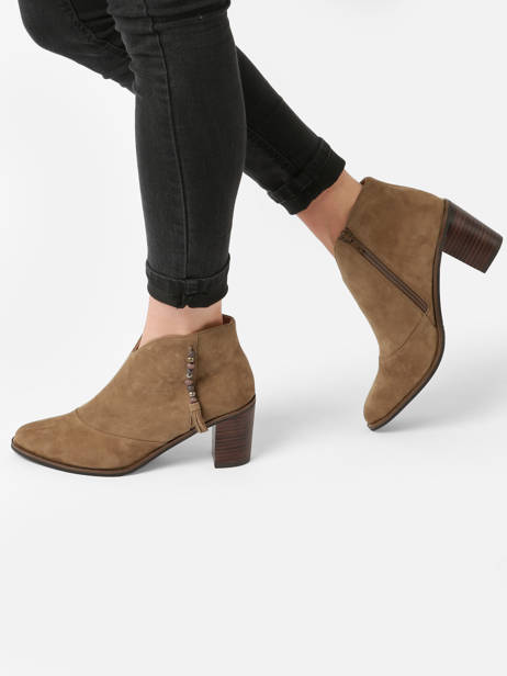 Bottines à Talon Natax En Cuir Mam'zelle Marron accessoires CSIRI54 vue secondaire 2