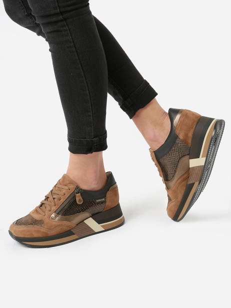 Sneakers Olimpia En Cuir Mephisto Marron accessoires P5143558 vue secondaire 2