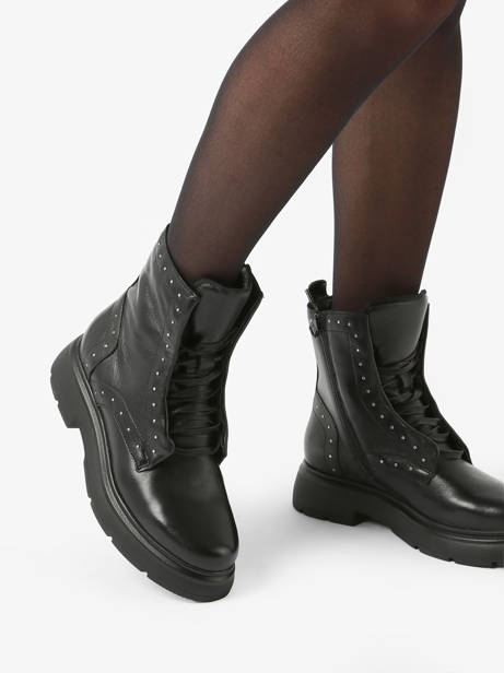 Bottines En Cuir Mjus Noir accessoires T79205 vue secondaire 2