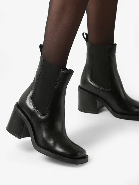 Chelsea Boots à Talon En Cuir Mjus Noir accessoires T77204 vue secondaire 2