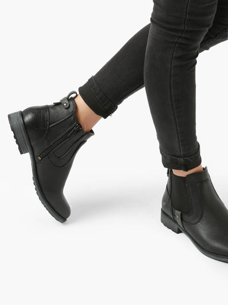 Bottines Mustang Noir accessoires 1265522 vue secondaire 2