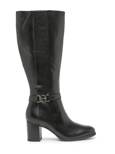 Bottes à Talon En Cuir Tamaris Noir accessoires 41
