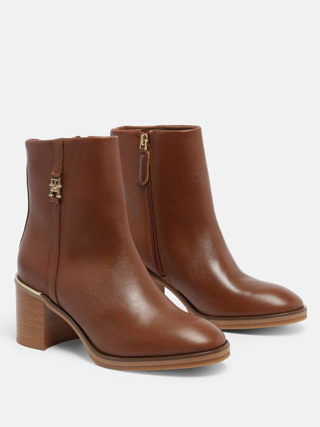 Bottines à Talon Tommy hilfiger Marron accessoires 7539GTU vue secondaire 3
