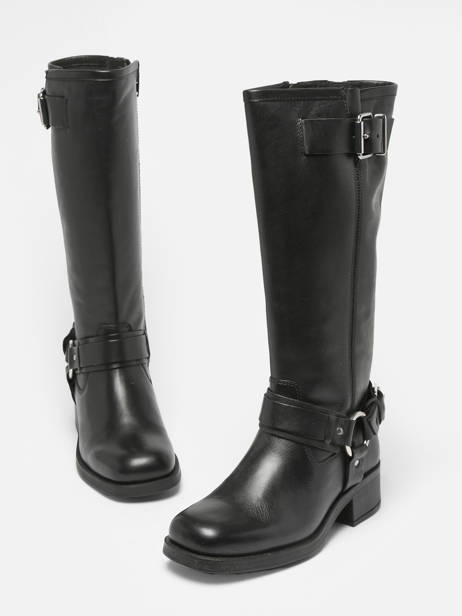Boots Modular En Cuir Ps poelman Noir accessoires MODULA05 vue secondaire 2