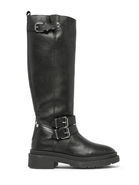 Bottes Bennie En Cuir Ps poelman Noir accessoires BENNIE07