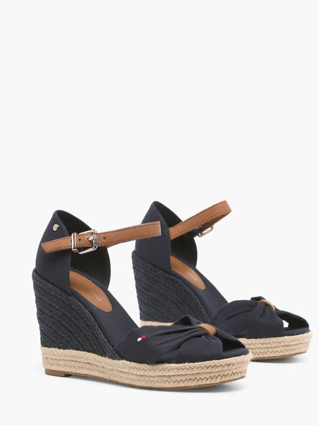 Sandales Semelle Compensée Tommy hilfiger Bleu accessoires 4784DW6 vue secondaire 2