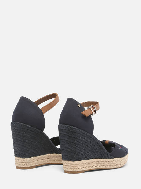 Sandales Semelle Compensée Tommy hilfiger Bleu accessoires 4784DW6 vue secondaire 3