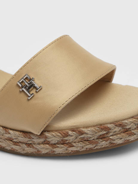 Sandales Semelle Compensée Tommy hilfiger Beige accessoires 7913ACR vue secondaire 1