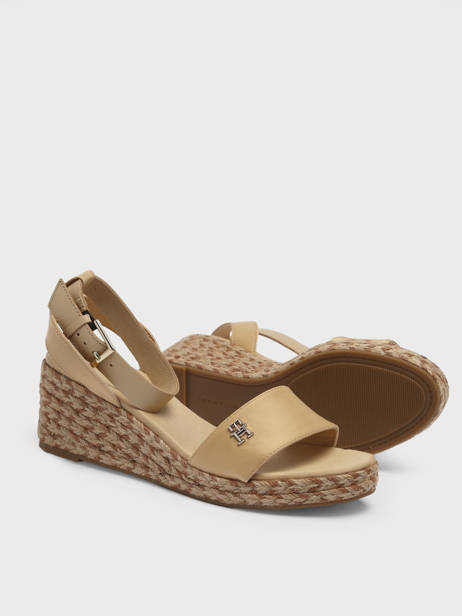 Sandales Semelle Compensée Tommy hilfiger Beige accessoires 7913ACR vue secondaire 2