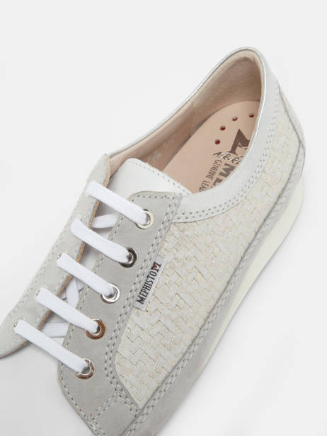 Sneakers En Cuir Mephisto Gris accessoires P5144716 vue secondaire 1