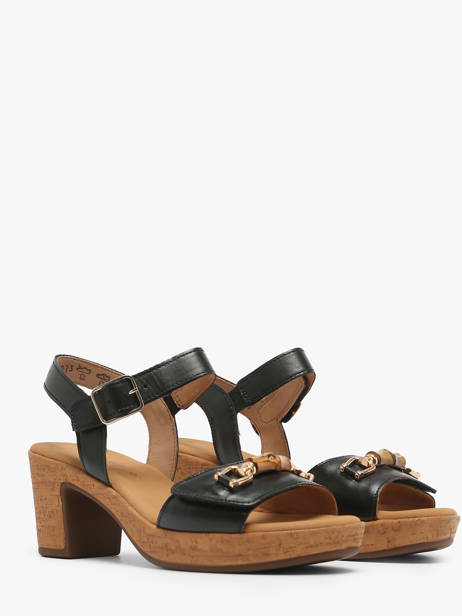 Sandales à Talon En Cuir Gabor Noir accessoires 27 vue secondaire 2