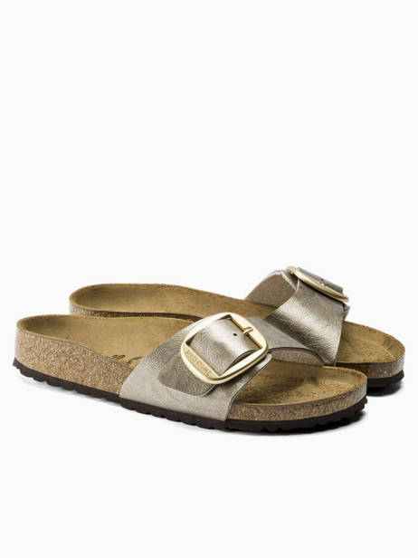 Mules Madrid Big Buckle Birkenstock Beige accessoires 1016237 vue secondaire 4