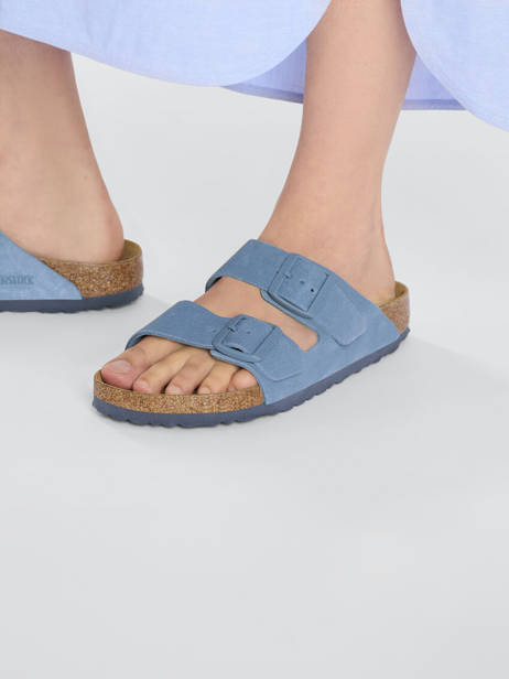 Mules Arizona En Cuir Birkenstock Bleu accessoires 1026820 vue secondaire 2