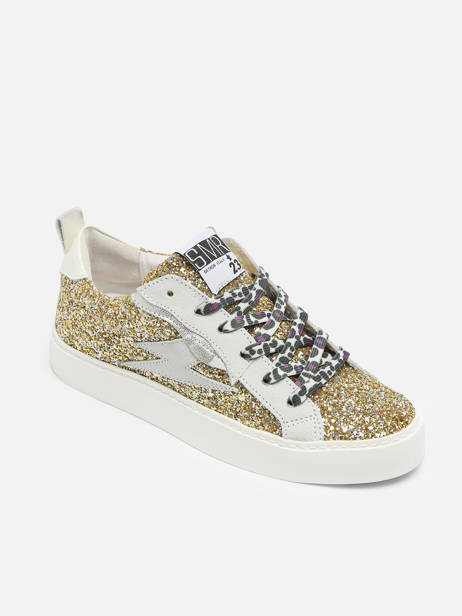 Sneakers Viken En Cuir Semerdjian Or accessoires VIKE9586 vue secondaire 1