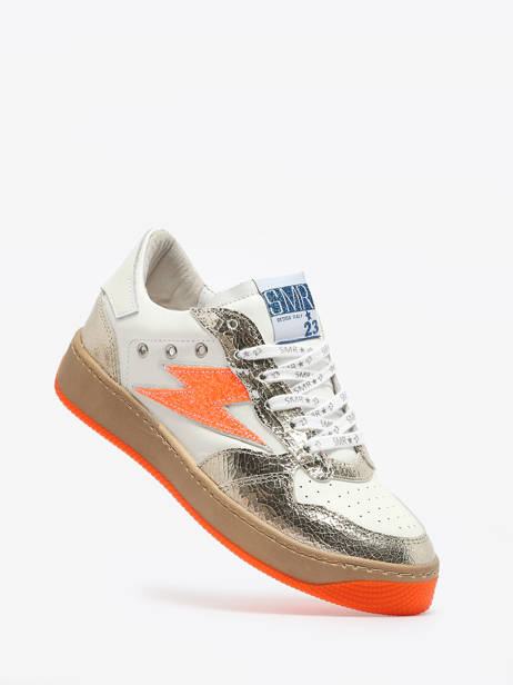 Sneakers Nune En Cuir Semerdjian Orange accessoires NUN11554 vue secondaire 1