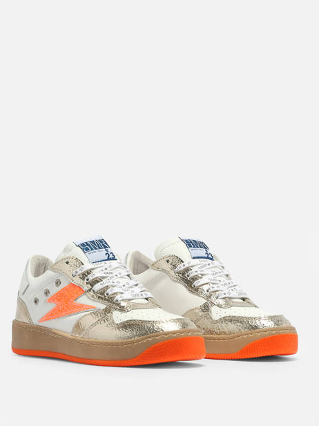 Sneakers Nune En Cuir Semerdjian Orange accessoires NUN11554 vue secondaire 3