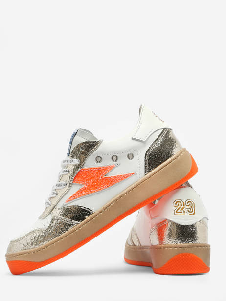 Sneakers Nune En Cuir Semerdjian Orange accessoires NUN11554 vue secondaire 4