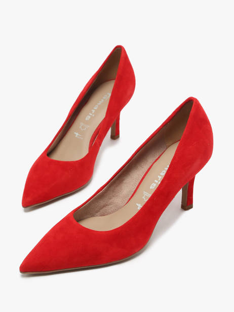 Escarpins En Cuir Tamaris Rouge accessoires 40 vue secondaire 1