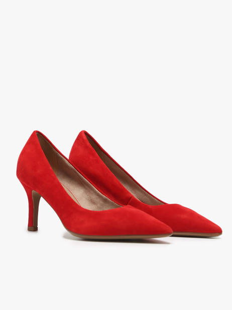 Escarpins En Cuir Tamaris Rouge accessoires 40 vue secondaire 2