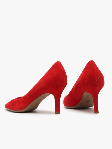 Escarpins En Cuir Tamaris Rouge accessoires 40 vue secondaire 3