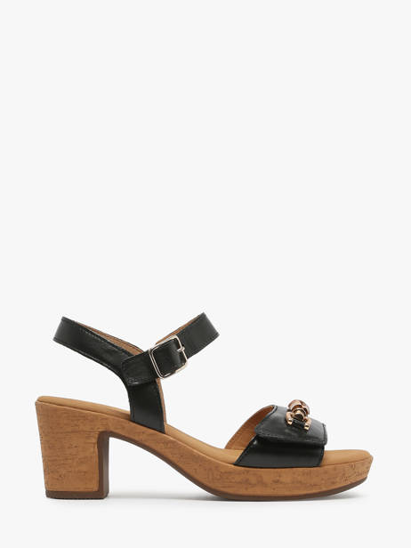Sandales à Talon En Cuir Gabor Noir accessoires 27