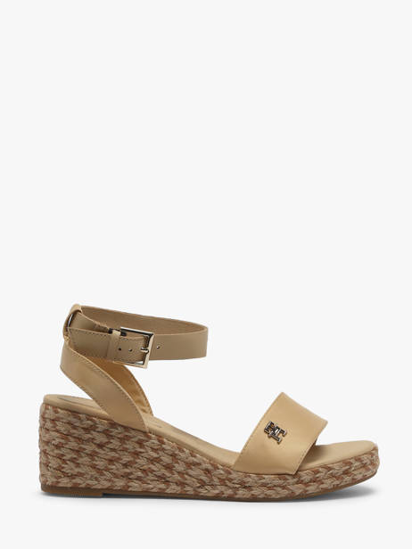 Sandales Semelle Compensée Tommy hilfiger Beige accessoires 7913ACR
