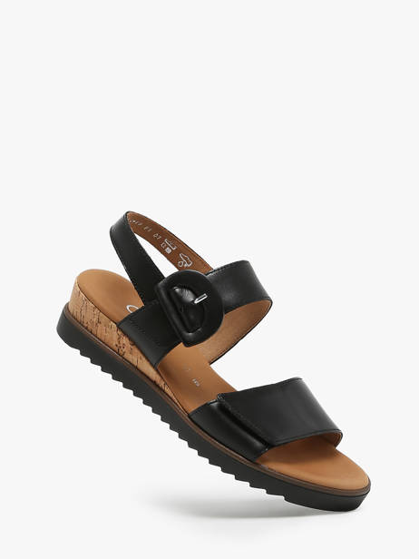 Sandales En Cuir Gabor Noir accessoires 57 vue secondaire 1