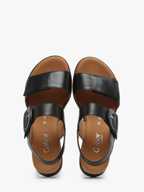 Sandales En Cuir Gabor Noir accessoires 57 vue secondaire 2