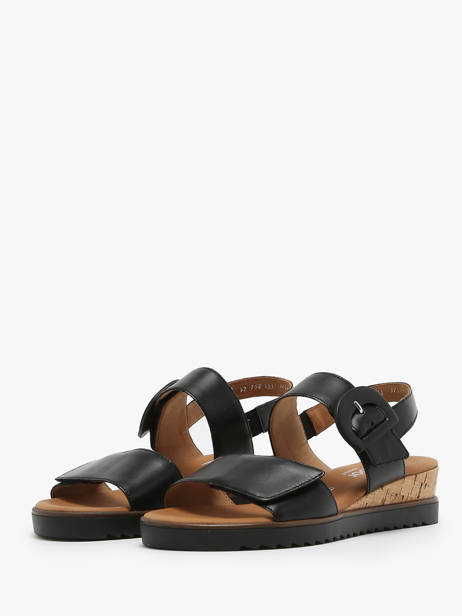 Sandales En Cuir Gabor Noir accessoires 57 vue secondaire 4