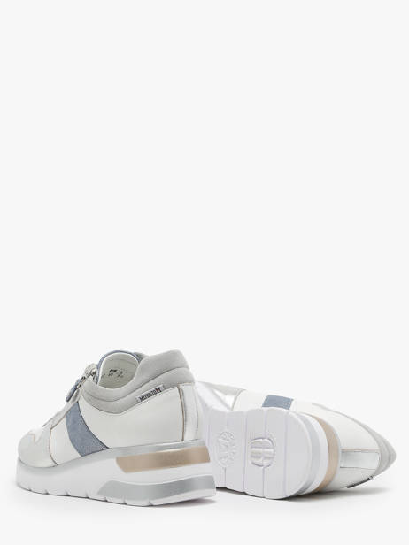 Sneakers Talon Compensé En Cuir Mephisto Argent accessoires P5144718 vue secondaire 3