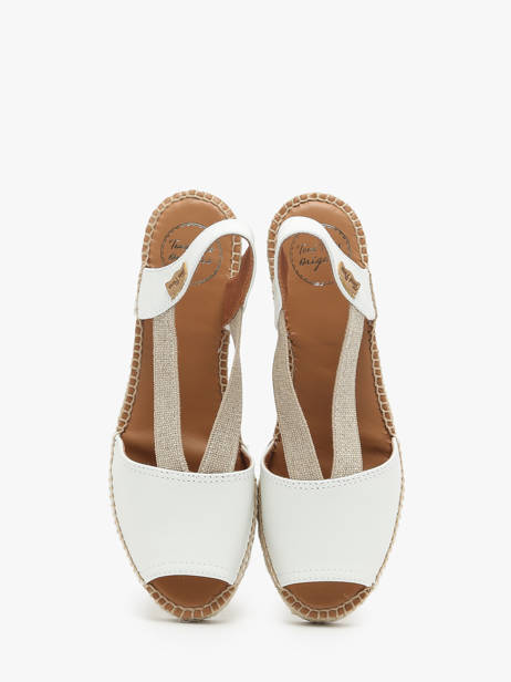 Espadrilles En Cuir Toni pons Blanc accessoires P vue secondaire 2