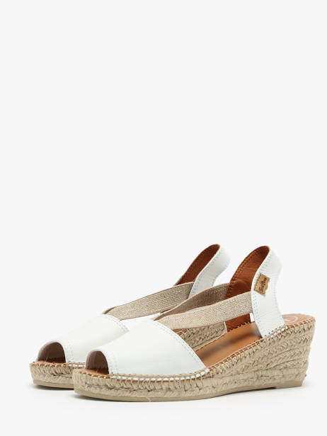 Espadrilles En Cuir Toni pons Blanc accessoires P vue secondaire 3