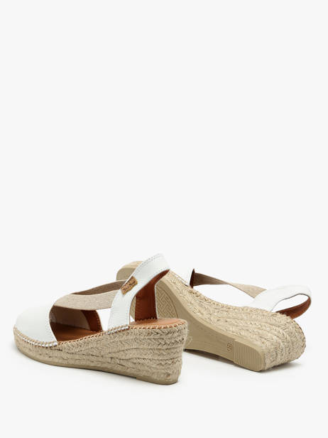 Espadrilles En Cuir Toni pons Blanc accessoires P vue secondaire 4