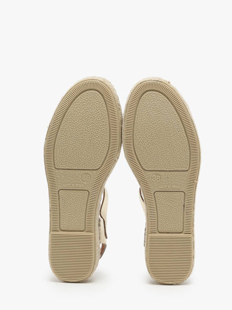 Sandales En Cuir Toni pons Or accessoires EMMA vue secondaire 3