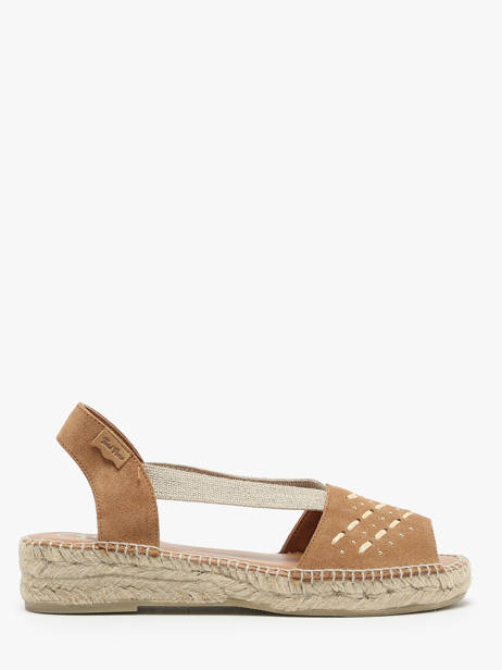 Espadrilles En Cuir Toni pons Marron accessoires EDITH