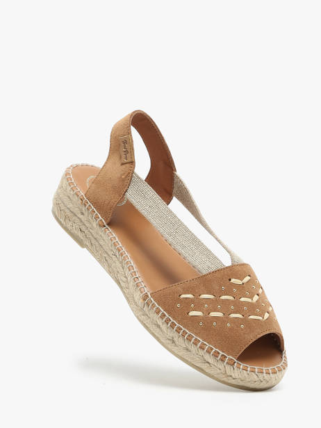 Espadrilles En Cuir Toni pons Marron accessoires EDITH vue secondaire 1